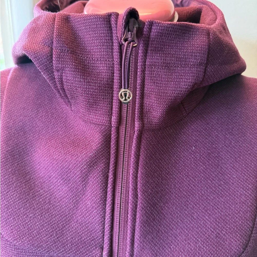 Lululemon Athletica Purple Trench Coat with High Collar - Picture 2 of 14